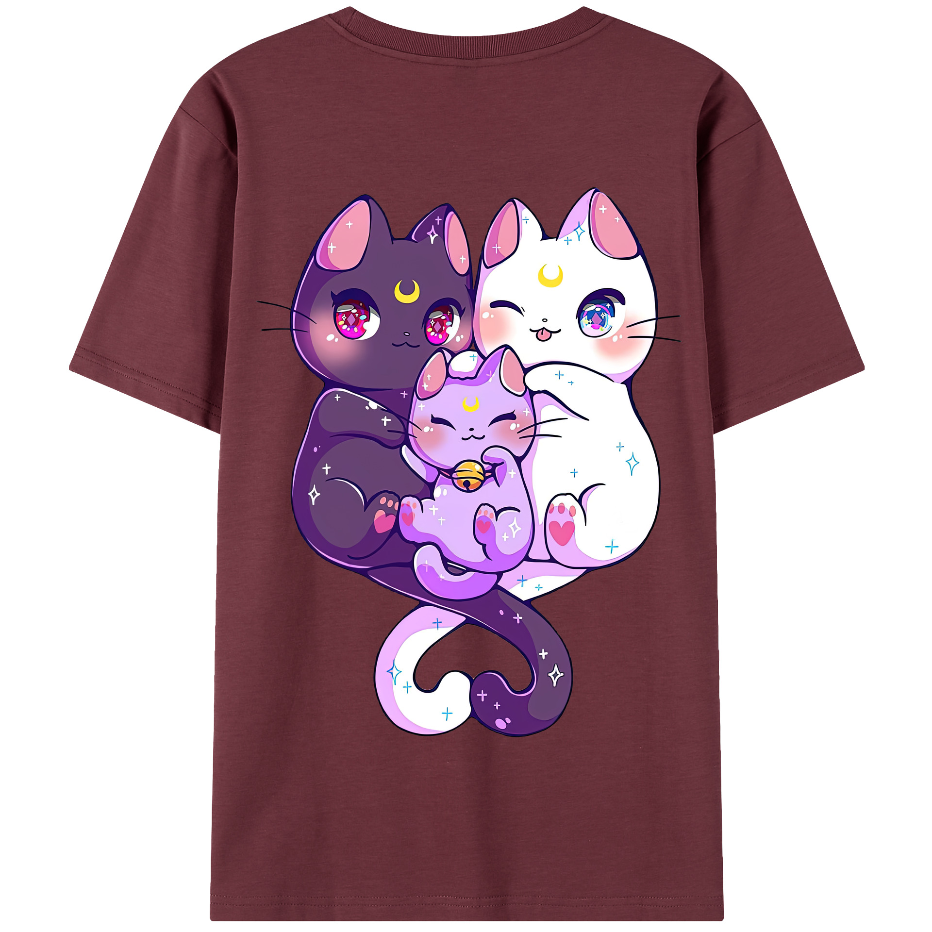 （画像用） 美少女戦士セーラームーン Sailor Moon 綿100％半袖Tシャツ（背面プリント）